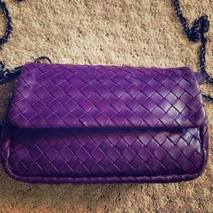 Bottega Veneta Purple Cross Bag